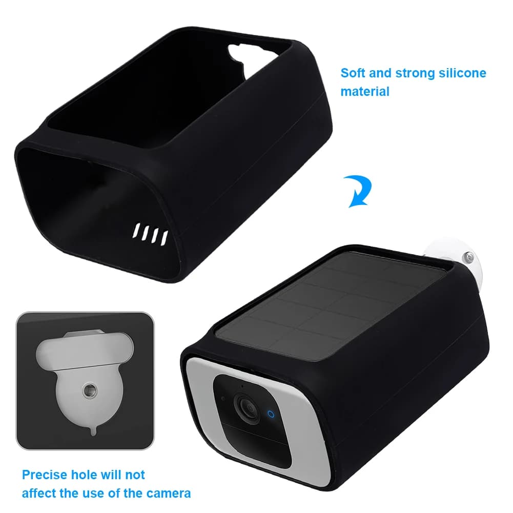 Silicone Cover Skin Anti-Drop Protective Cover Weather-Resistant Camera Cover Protector Case for Eufy Security S230 SoloCam S40