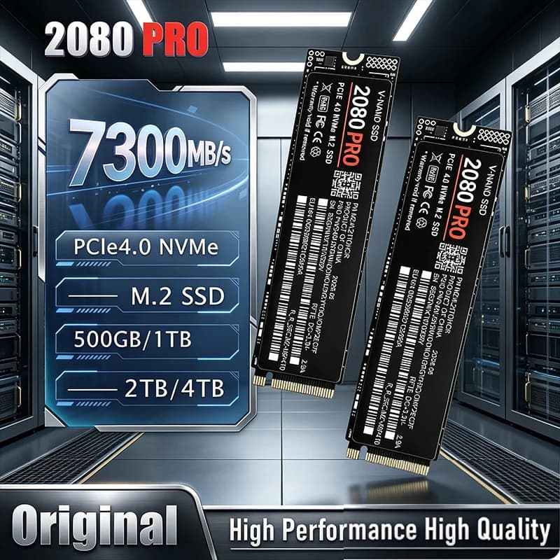 2080 PRO M.2 2280 NVMe SSD PCIe Gen4.0 X4 7300MBs TLC 3D NAND 500GB to 4TB internal gaming drive for PS5 PC 2026 NEW