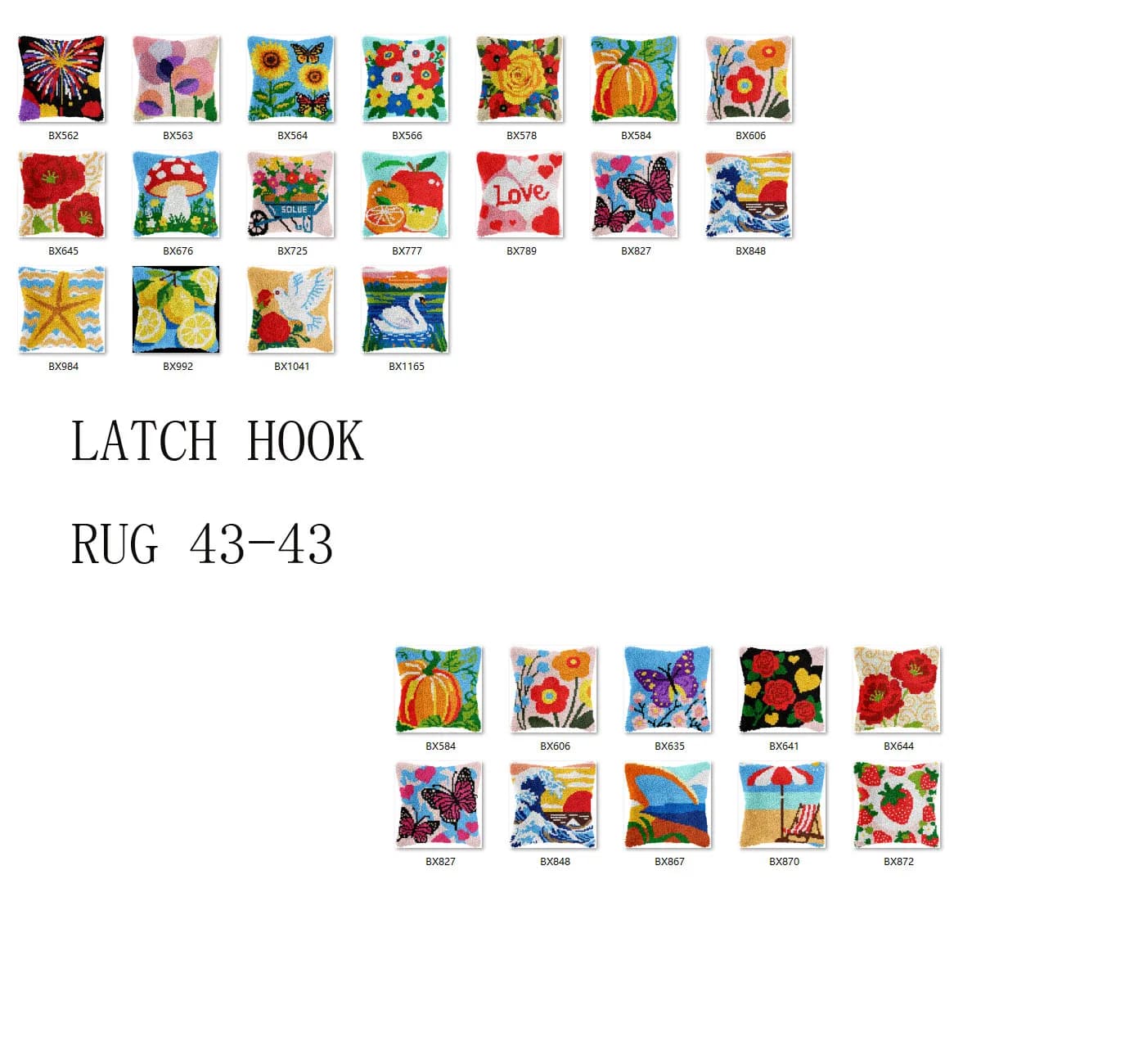 Kit tappeto con gancio di chiusura con motivo prestampato Kit ricamo punto croce Tappeto impronta con il tuo ricamo fiori di papavero