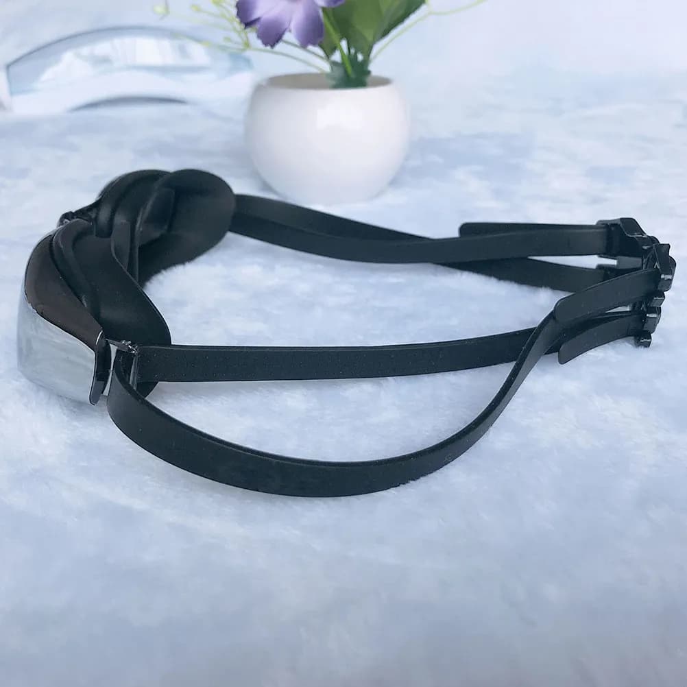 1 paio di occhiali da nuoto antiappannamento per miopia, occhiali da nuoto con lenti elettroplaccate, design impermeabile con montatura grande per una visione subacquea chiara