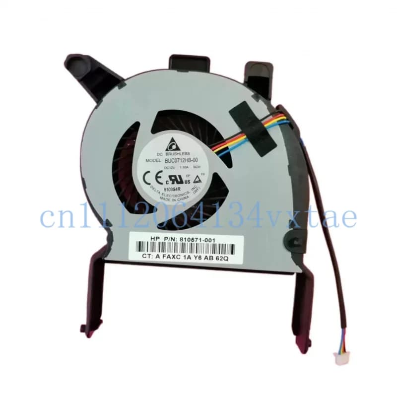 CPU Cooling Fan for HP ProDesk 400 G2 600 G2 EliteDesk 800 G2, P/N: 810571-001 DFB593512MN0T, DC12V 0.7A 4-Wire, 4-Pin 0.1