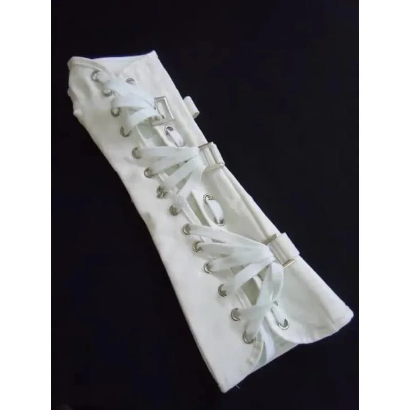 Michael Jackson black and white hand cuff MJ punk armbrace bad jam gloves costume party artificial