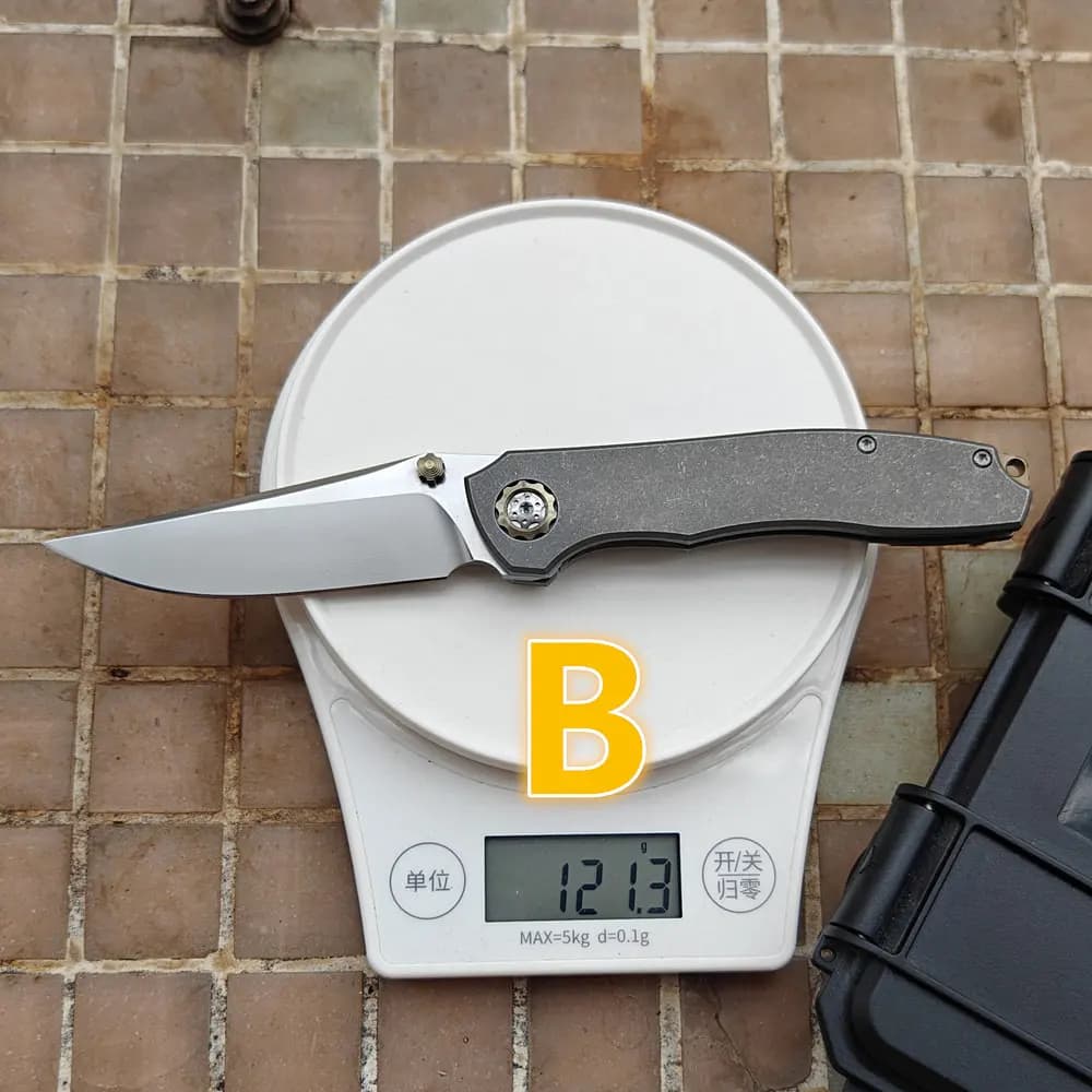 Kody Eutsler DUK JUFULE Titanium Handle 154CM Ceramic Bearings Steel Pocket EDC Tool Camping Kitchen Foldable Outdoor Knife
