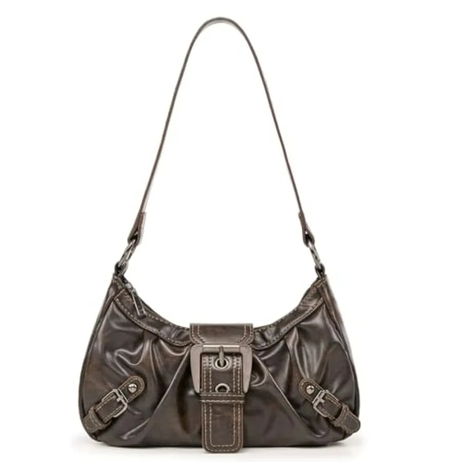 Shoulder Bag for Women Top Handle Handbag Purse Y2K Hobo Clutch Small Punk Purse Trendy