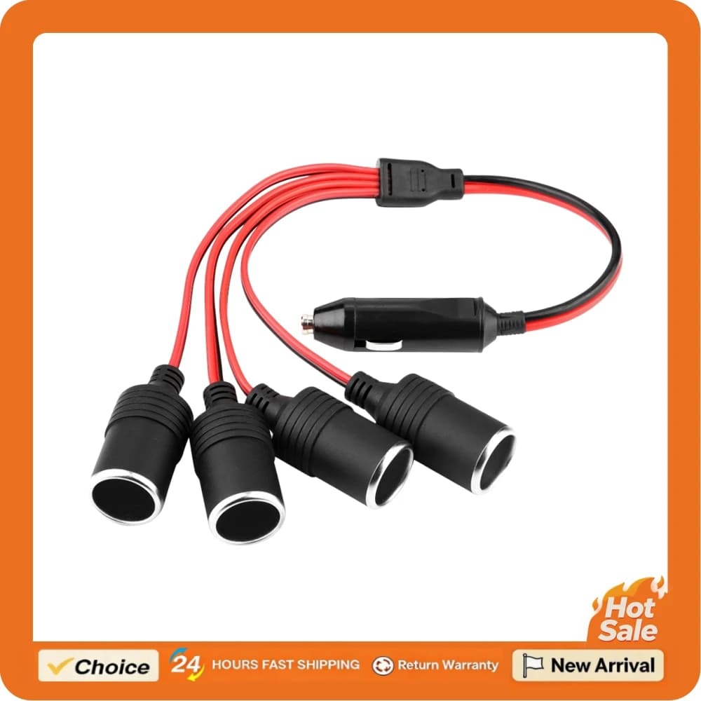 Presa Accendisigari Auto ad Alta Potenza, Caricatore Auto a 4 Vie, Adattatore Splitter per Presa Accendisigari, Accessori Auto