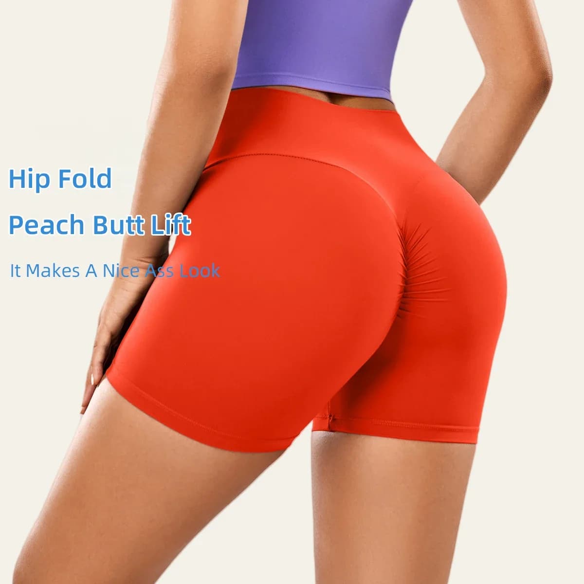 Women Sports Short Yoga Legging Shorts Squat Proof High Waist Fitness Tight Shorts Quick Drying Cycling Workout Gym Shorts