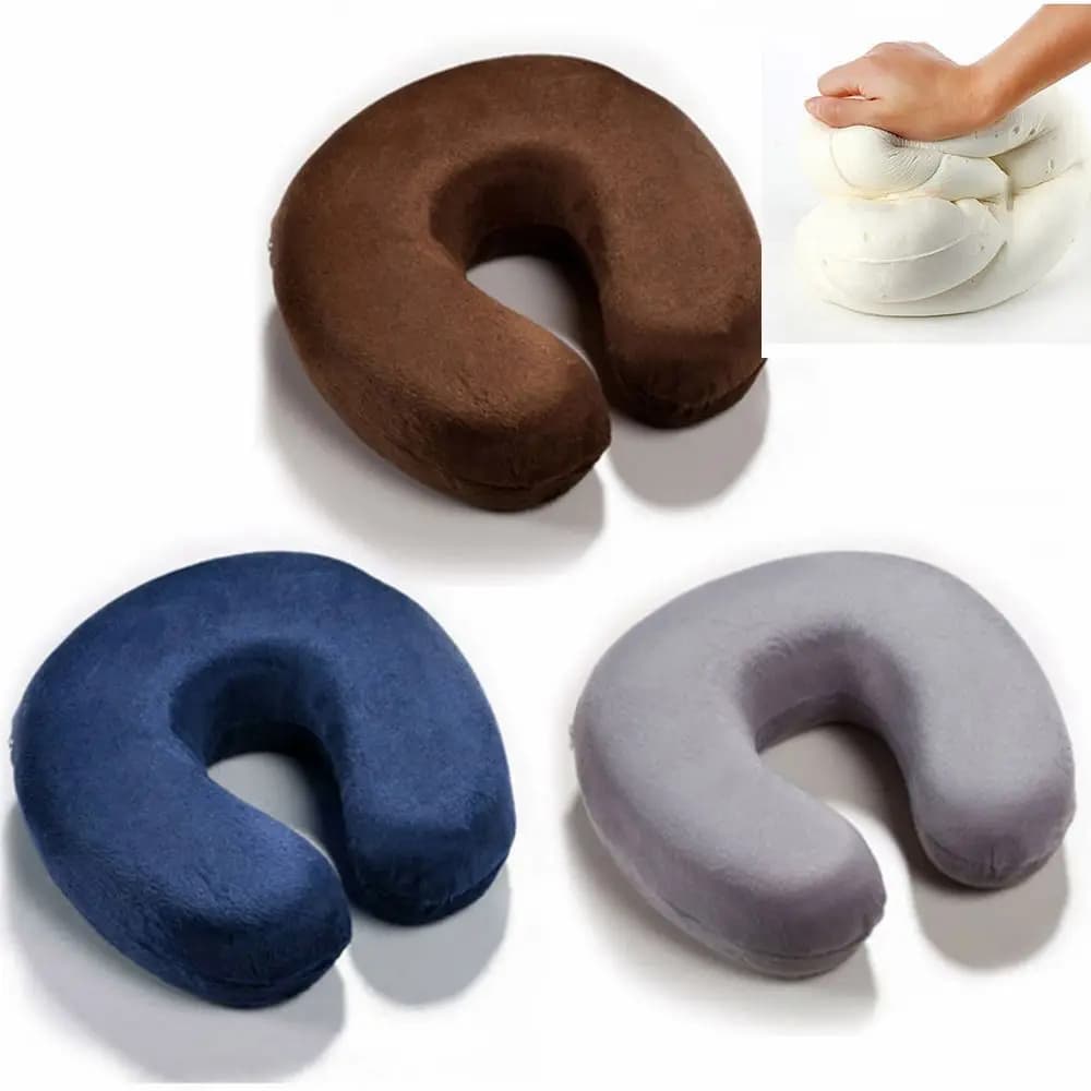 Testa del collo del cuscino d'aria a forma di U da viaggio con supporto morbido conveniente gonfiabile universale