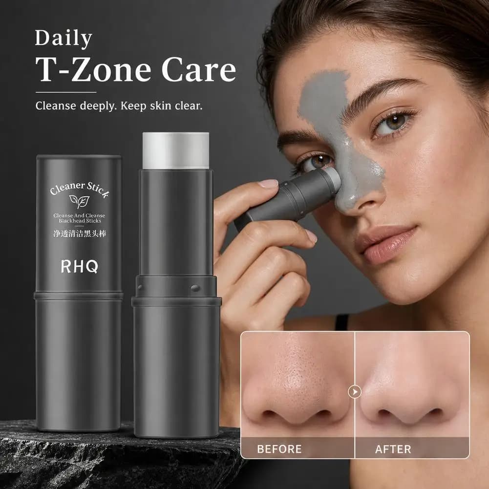 1/2/3pcs Bamboo Charcoal Blackhead Remover Stick Pore Vacuum Cleaner for Face Deep Cleans Oil Dirt Minimizes Pores Smooths Skin