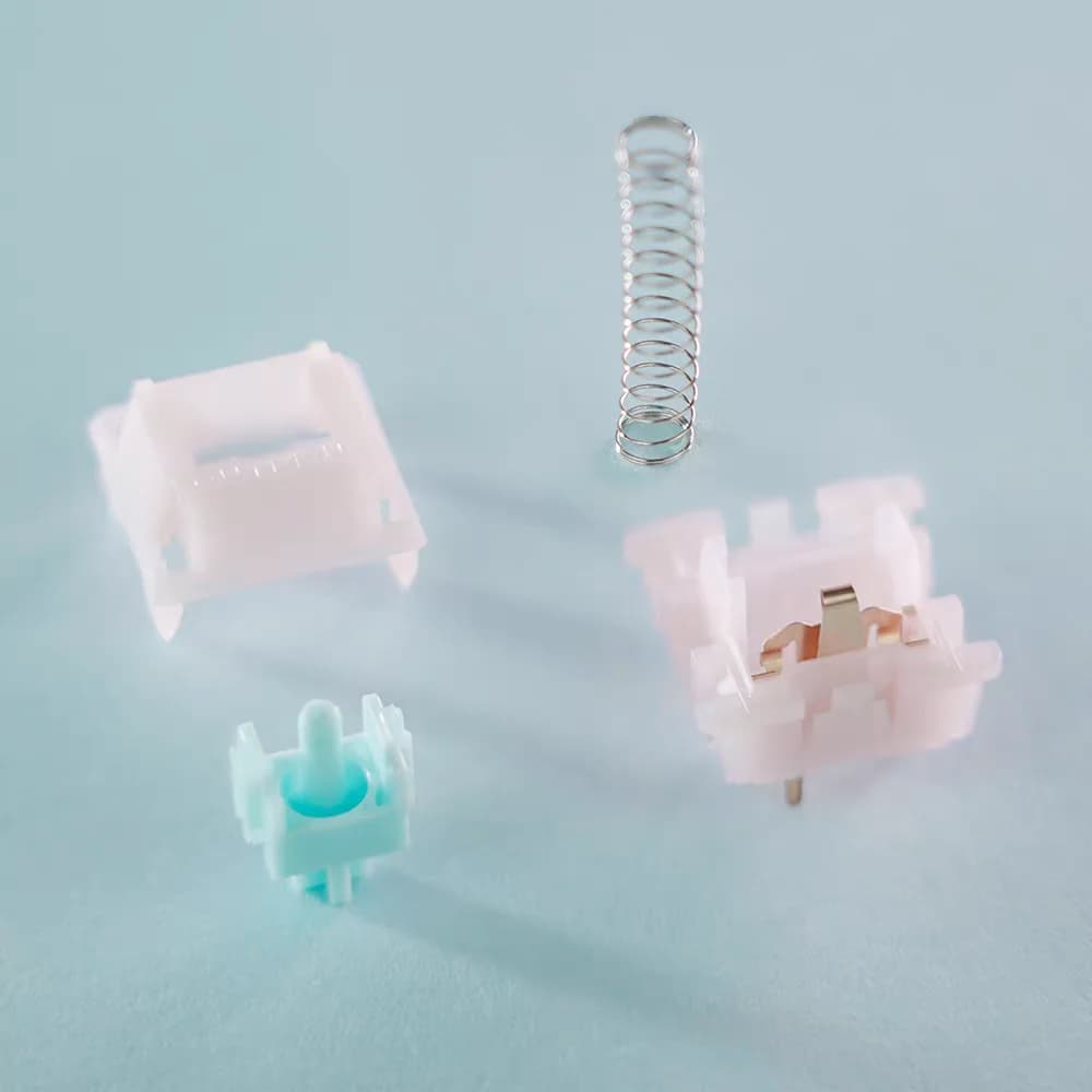 Interruttore Tattile Silenzioso OUTEMU Kitty a 5 Pin per Tastiera Meccanica da Gaming, Interruttore Muto con Lubrificazione di Fabbrica, Accessori PC Hot Swap