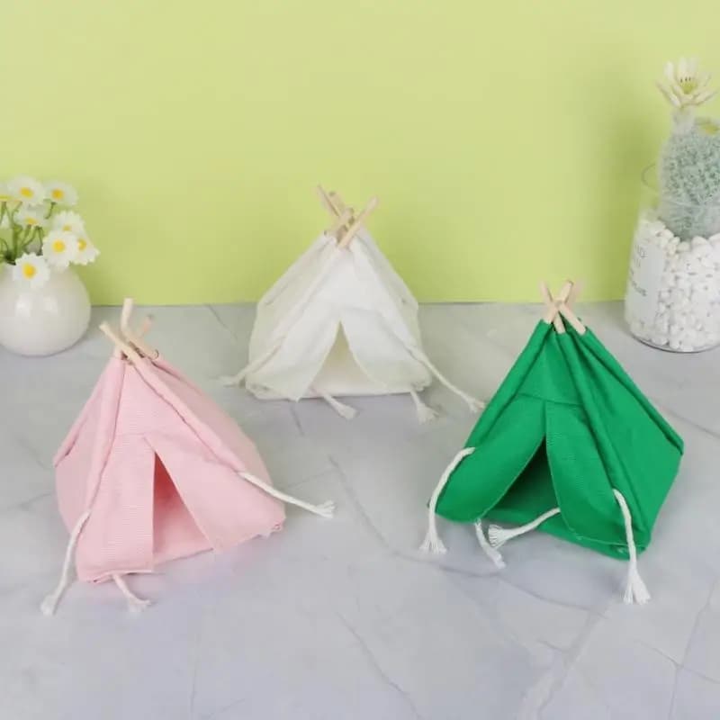 1Pcs 1:12 Scale Dollhouse Canvas Tent Miniature Scene Prop for Mini Campsite Photography Display