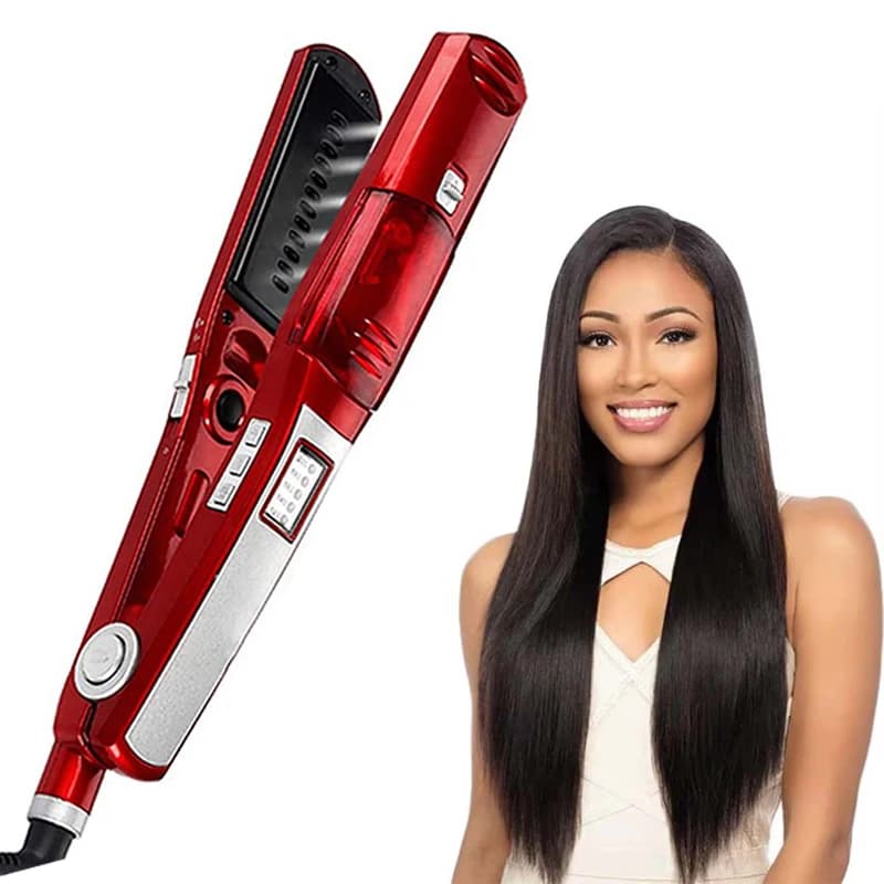 Professional steam hair plate, portable living room, large hair care, iron 2 in 1 and iron curlinghair