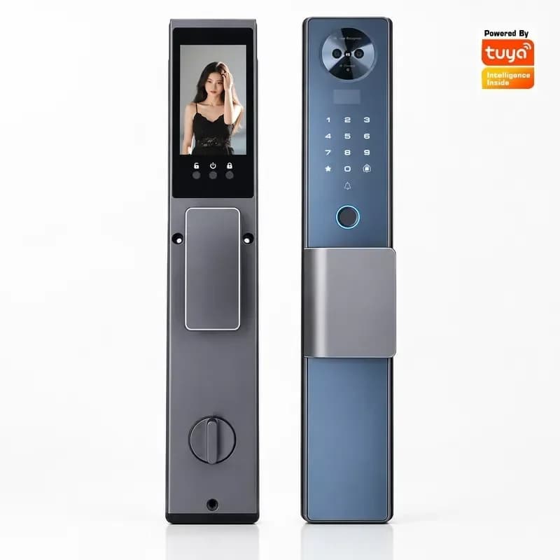Smart Lock Facial Recognition Automatic Household Palm Vein Fingerprint Lock Visual Surveillance Video Multilingual