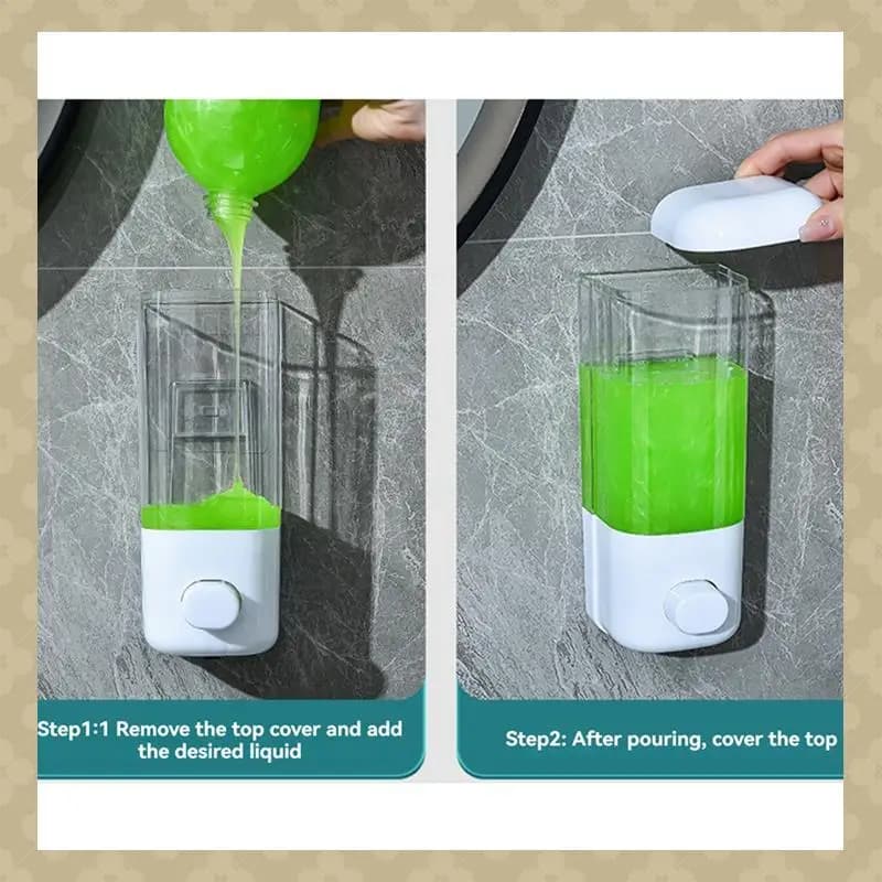 AB45 500ML Dispenser per pompa di sapone liquido Dispenser di sapone manuale impermeabile Dispenser di liquido a mano multifunzione per bagno
