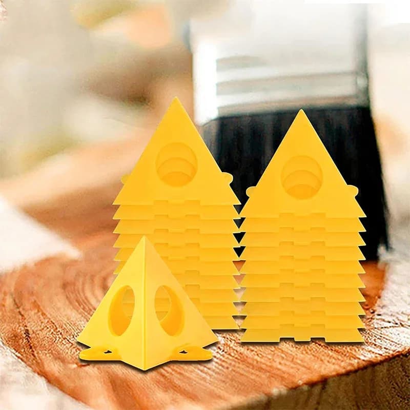 10-50 pieces triangular bracket for pyramid-shaped tripod bracket for woodworking paint bracket for spray paint cushion block auxiliary tools