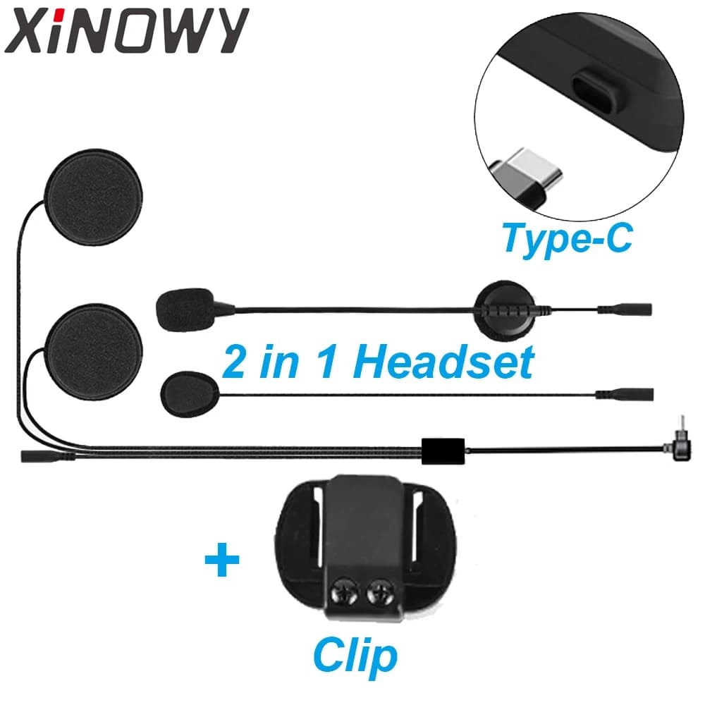 Suitable For XINOWY V6 Plus Motorcycle Helmet Bluetooth Walkie-Talkie Two-In-One Headset Base Mounting Clip
