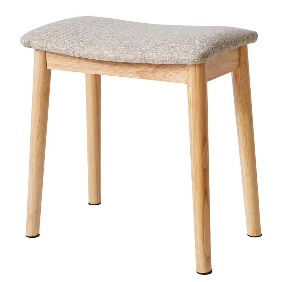 Stool Padded for Toeletta, Poggiapiedi con Gambe in Legno Massello, Panca Moderna Padded for Piano, Sitting Padded