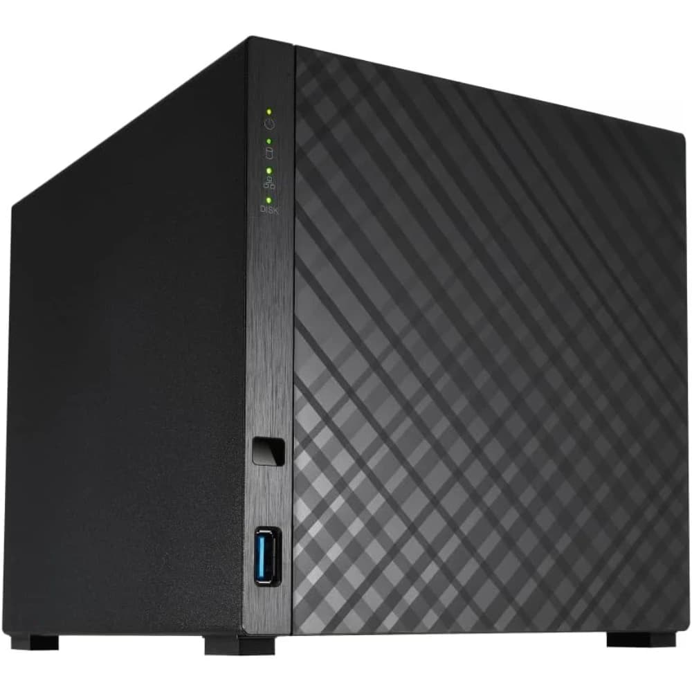 SUMMER SALE-4 Bay NAS Diskless Quad Core 1.7GHz CPU 2.5GbE Port 1GB DDR4 3 USB 3.0 Network Attached Storage for Home Cloud Backu