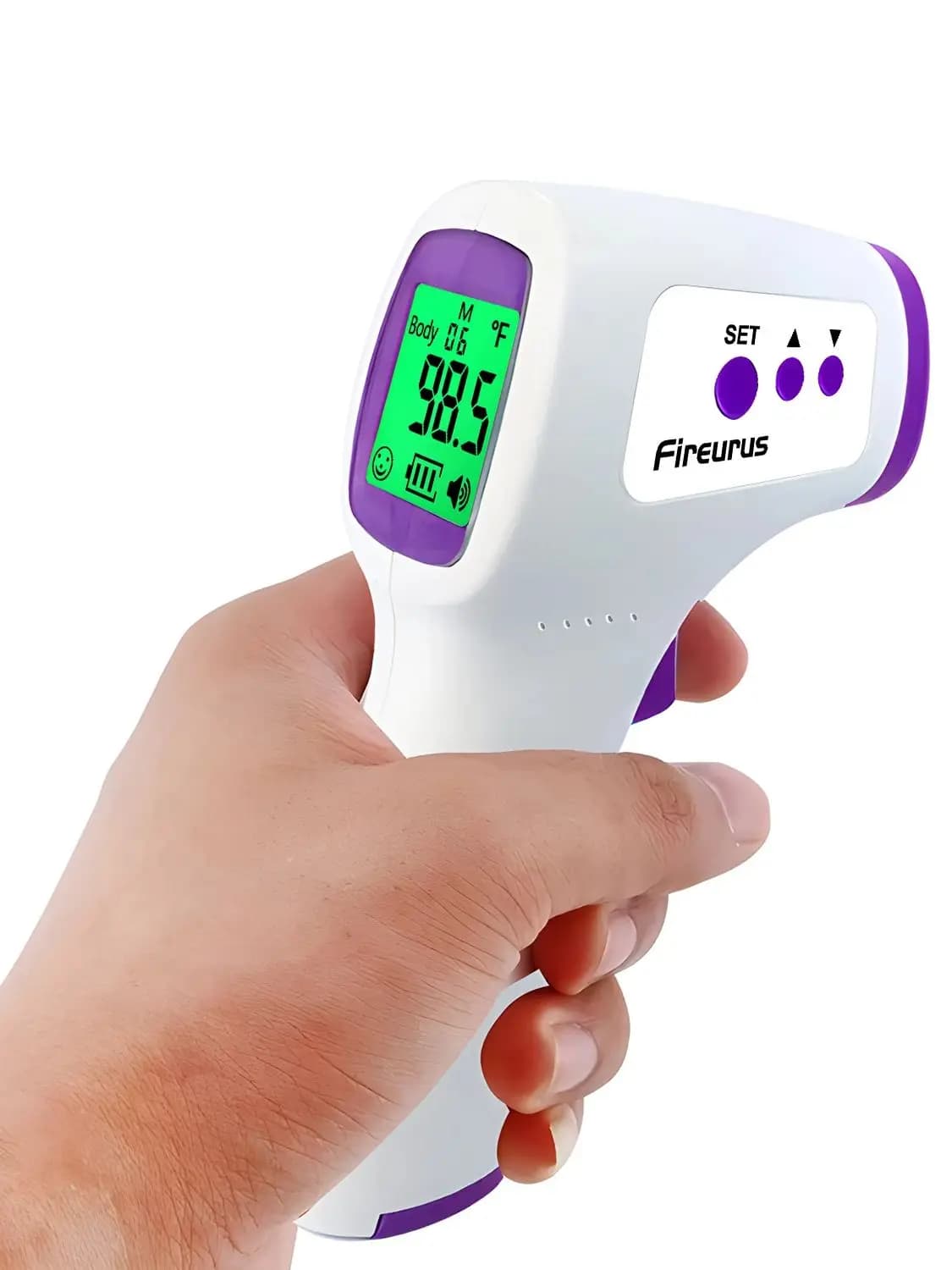 IR fever medical thermometer - Digital ear thermometer and contactless for infants/adults, pulse oxymeter, blood oxygen and SpO2
