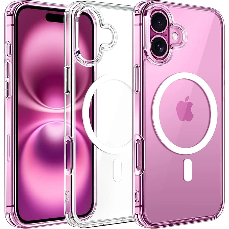 Custodia magnetica per iPhone 16 15 14 13 12 11 Pro Max Plus Mini per Magsafa Ricarica wireless Custodia rigida ibrida per PC Custodia in silicone1