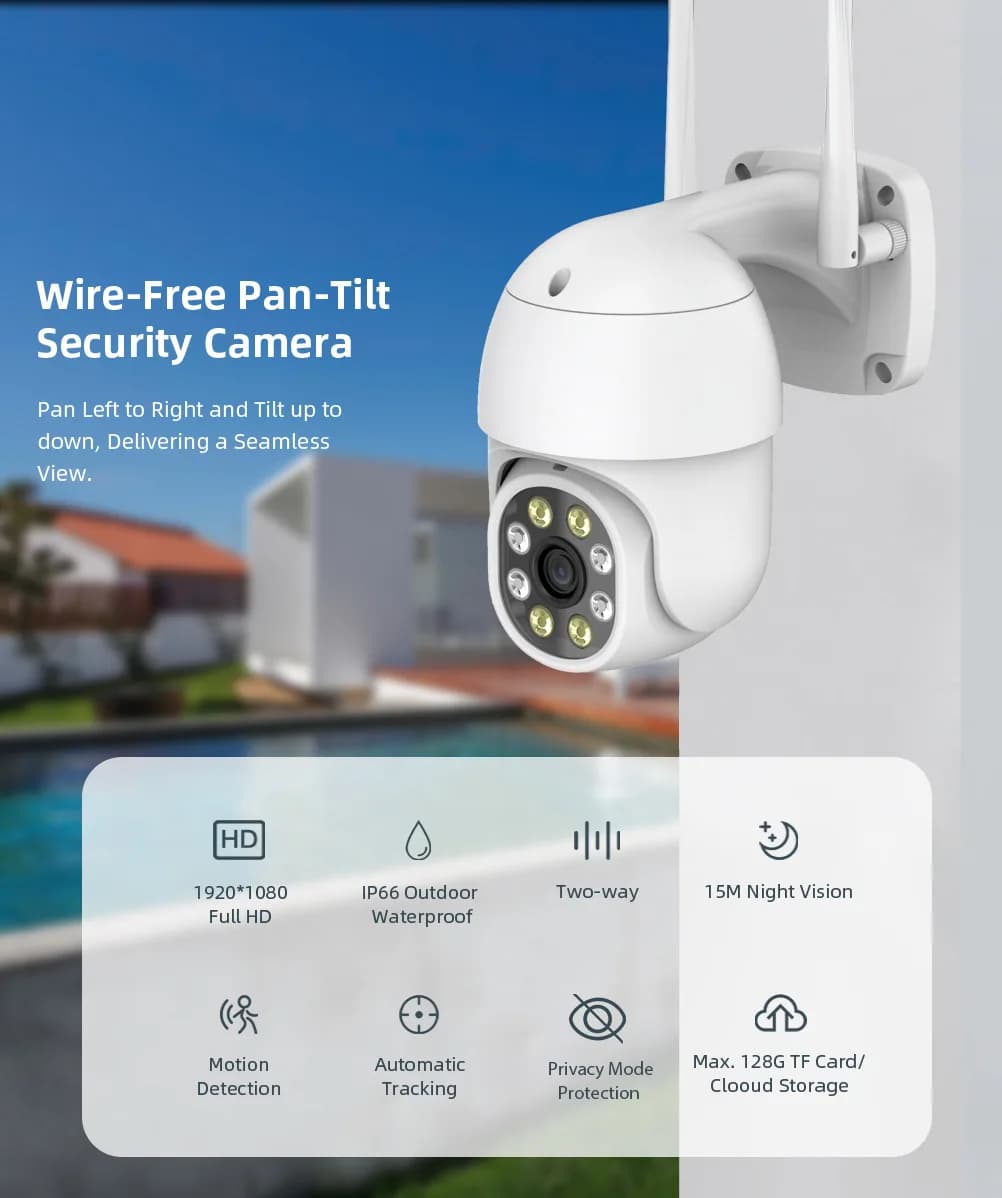 3MP 1296P Tuya APP Wireless PTZ IP Dome Camera Visione notturna a colori AI Umanoide Auto Tracking Sicurezza domestica CCTV Baby Monitor