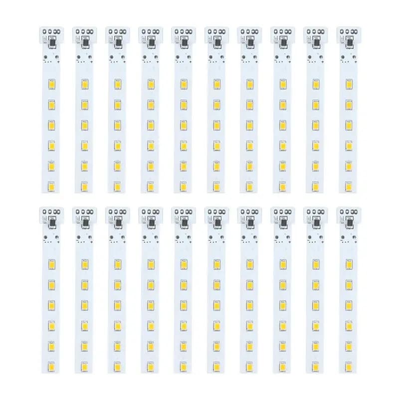 ABDW-20PCS Scheda Circuito Solare 1.2V Fai-da-te, Scheda di Controllo per Luci a Fiamma, Scheda Driver per Candele a Batteria con Controller per 12 LED