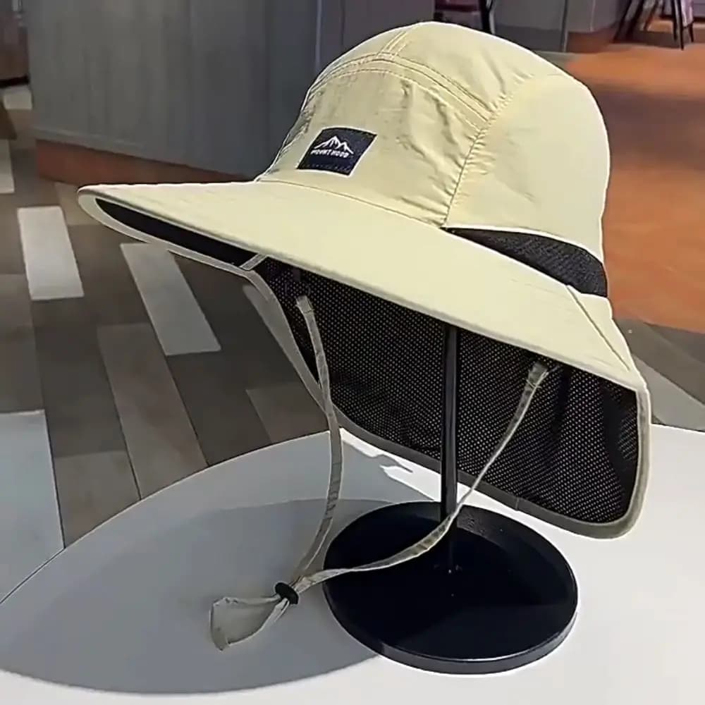 New Bucket Hat Fisherman Hat Sunscreen Cap Wide Brim Hiking Hats Quick-Drying Sun-Shade Fishing Caps