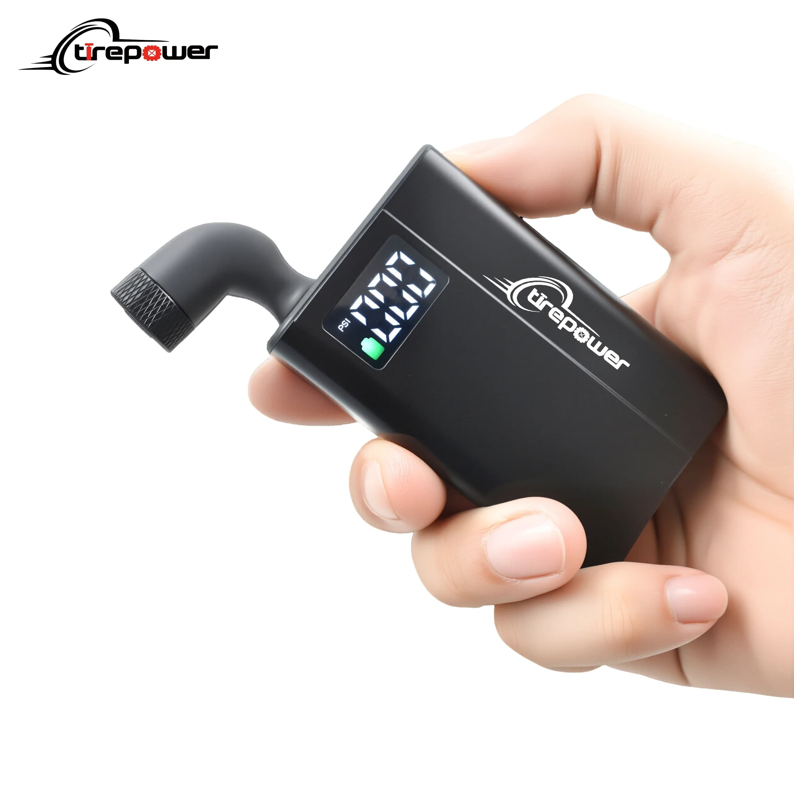 Pompa per pneumatici elettrica per bicicletta Gonfiaggio rapido portatile con valvola Presta Schrader e Clik 120 PSI Mini pompa per bici per bici da strada MTB City Bike