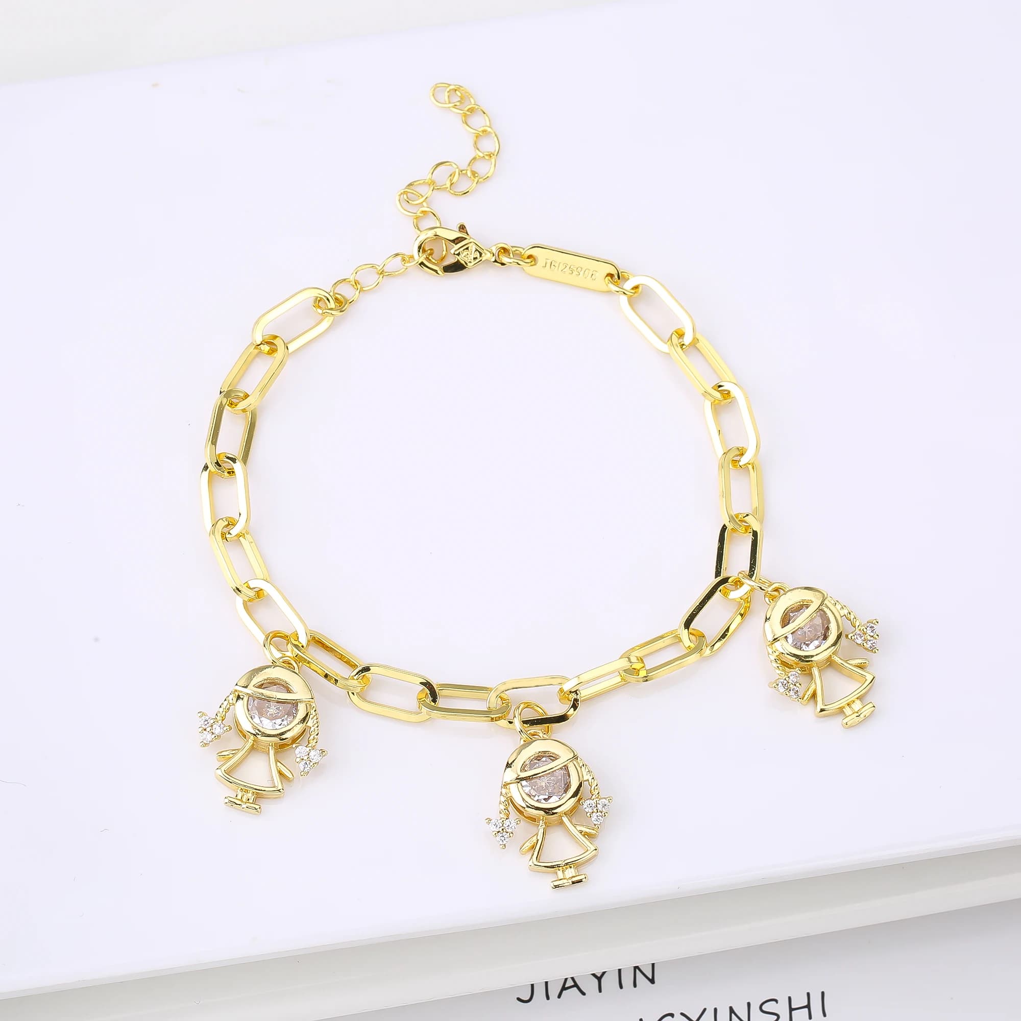 9 stile vendita calda figlio figlia ciondolo zirconi braccialetto di lusso per uomo donna gioielli per feste quotidiane regalo maschile femminile