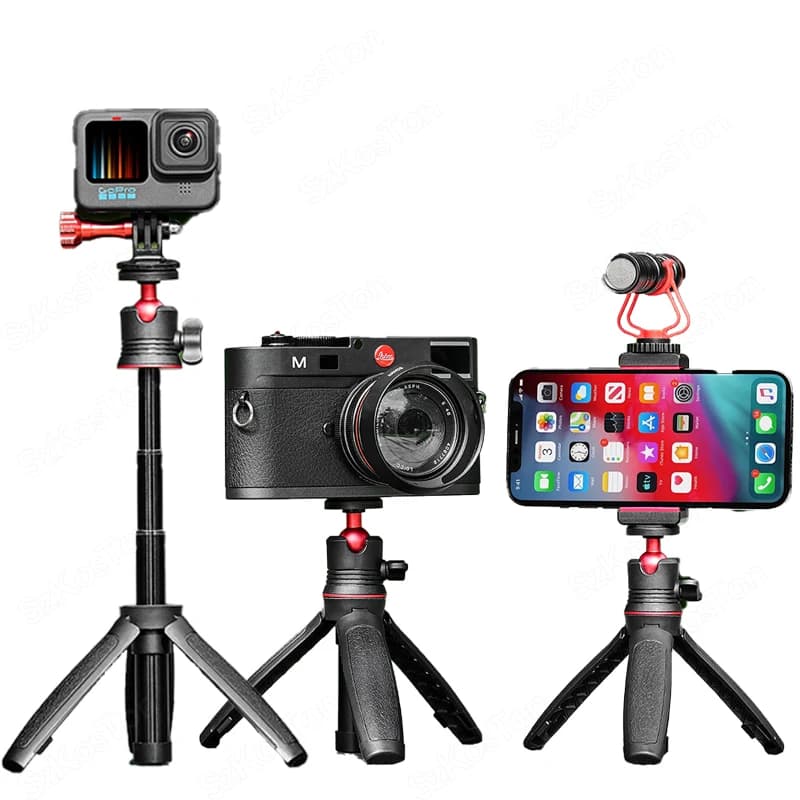 Mini Foldable Portable Tripod for Selfie Stick Retractable for Go Pro 12 11 10 9 8 Insta 360 X4 X3 DJI Action 3 4 camera support Vlog