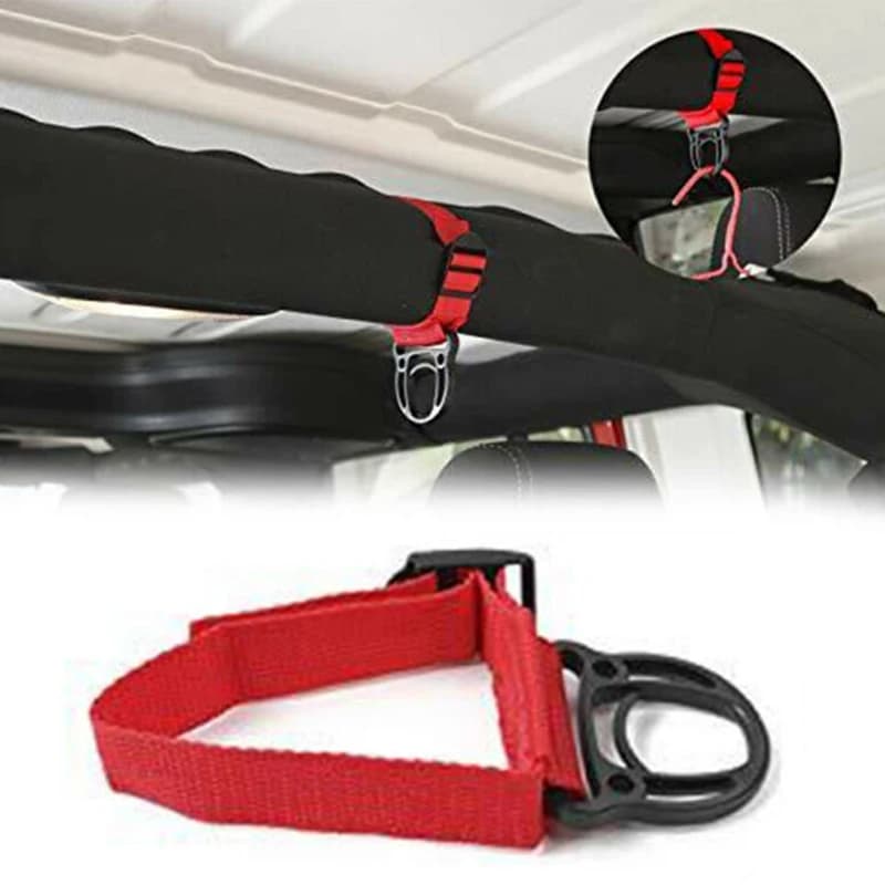 Hook clothes hangers for car 45 cm for Jeep Wrangler TJ JK JL JT 1997-2023 Roll Bar clothes hat hook