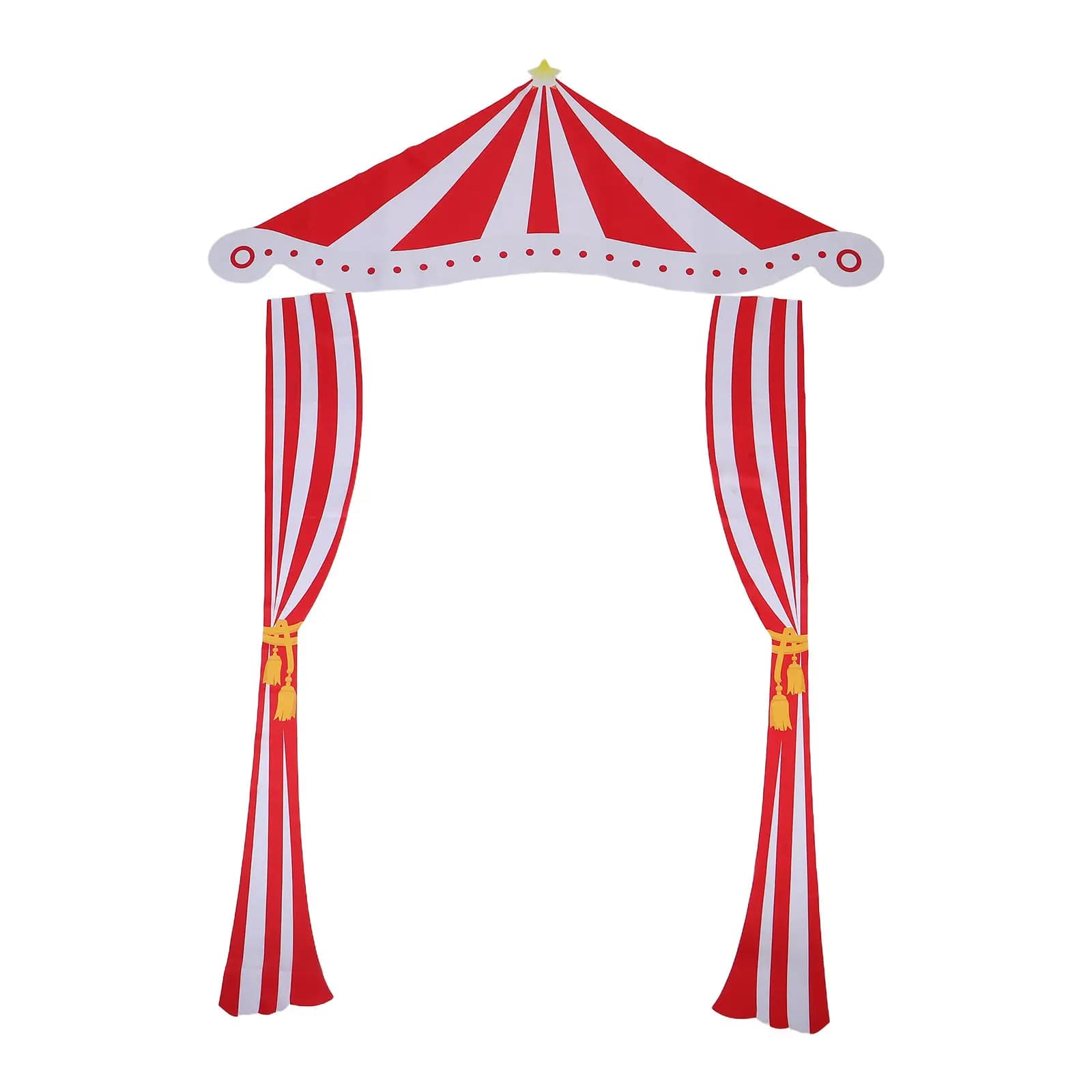Carnival Theme Backdrop Red White Striped Curtain Circus Party Curtain Birthday Photo Booth Decorations Circus Themed Home Decor