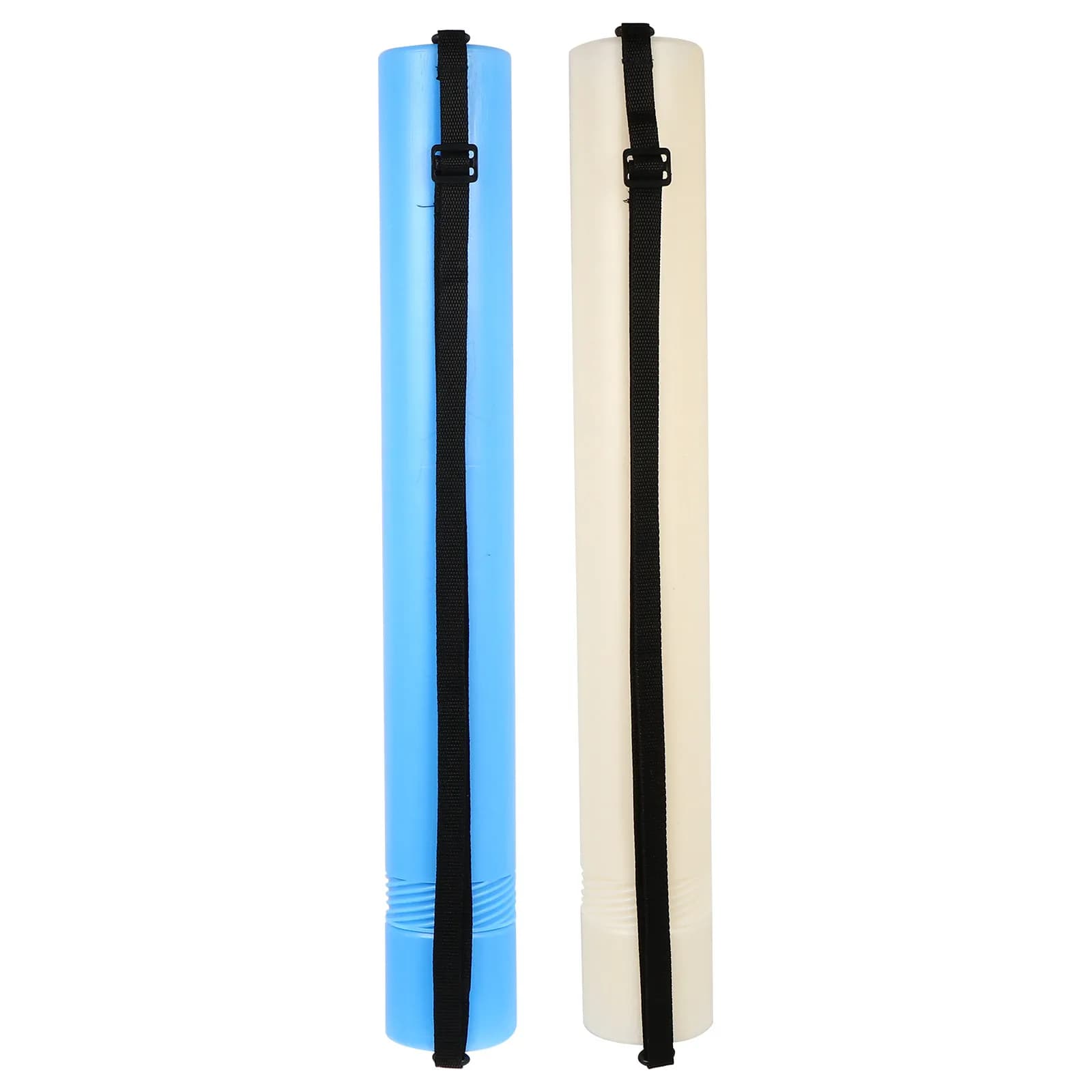 2Pcs Telescopic Plastic Poster Tubes Retractable Drawing Storage Tubes Adjustable Shoulder Strap Document Carrier for Artwork