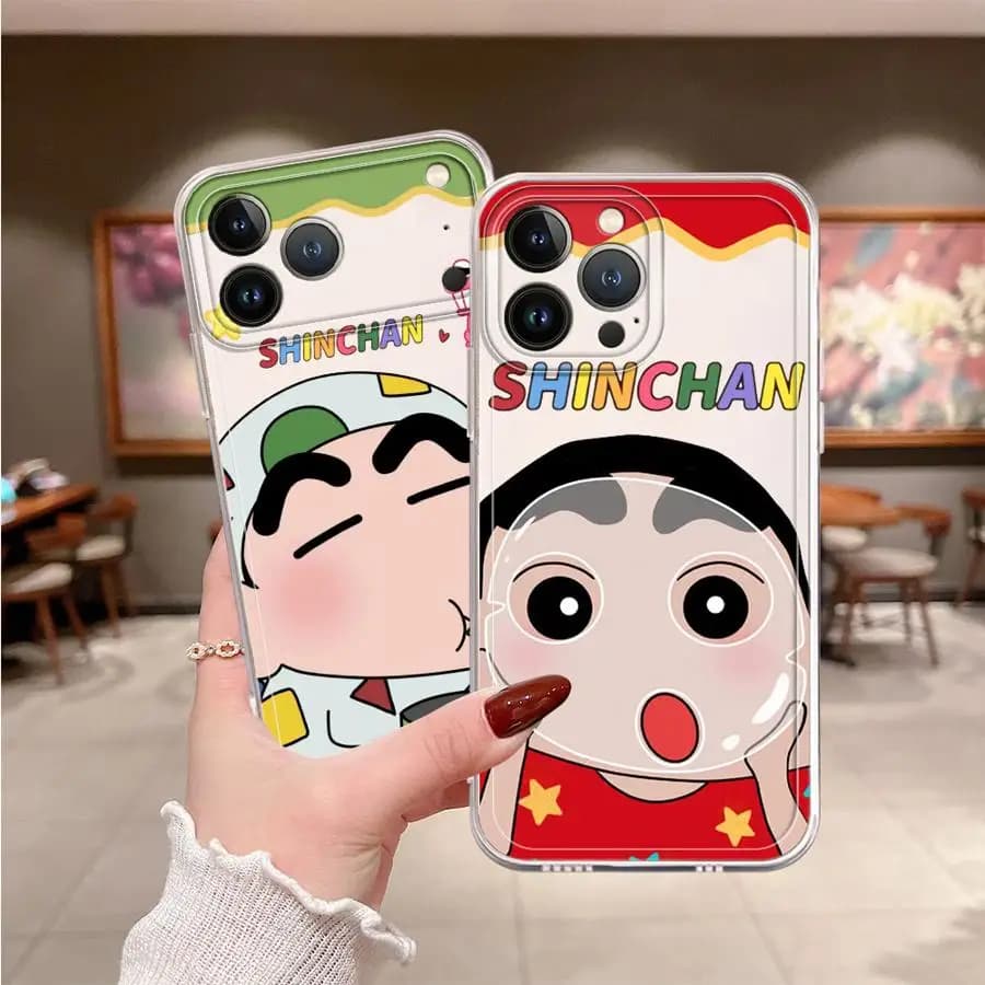 Case for iPhone 17 Pro Max XR 17e Air 12 Mini 14 Plus 16 15 11 13 Pro XS Max Soft Phone Cover Cra-yons Shin-chans