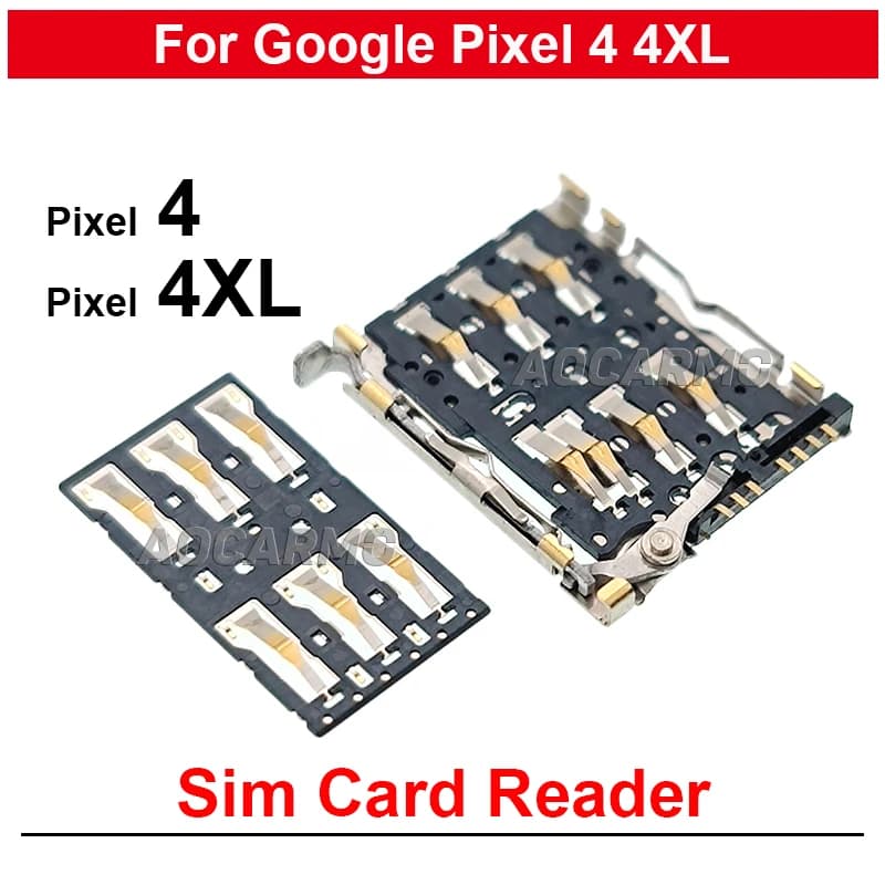Per Google Pixel 4 4XL XL lettore di schede SIM supporto per vassoio Sim presa riparazione parti di ricambio