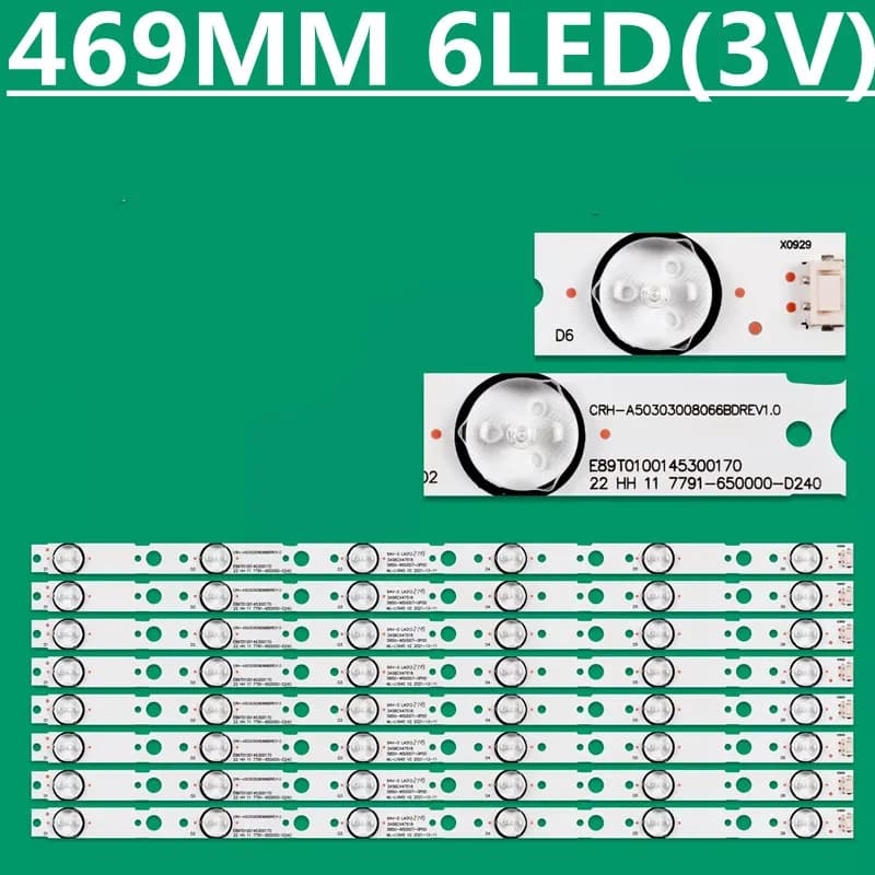 New LED Strip For 50M9 50X6 W50US 50E388G TH-50FX580C 5850-W50007-0P00 CRH-A50303008066BDREV1.0 MS-L1645 V2 RDL500WY(QD0-506)