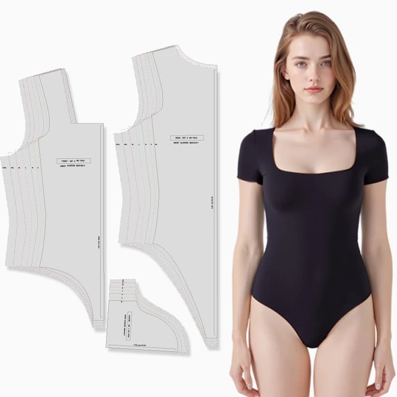 Modelli di cucito per body da donna in 7 taglie (XS-XXXL), kit cucito per principianti per abbigliamento femminile