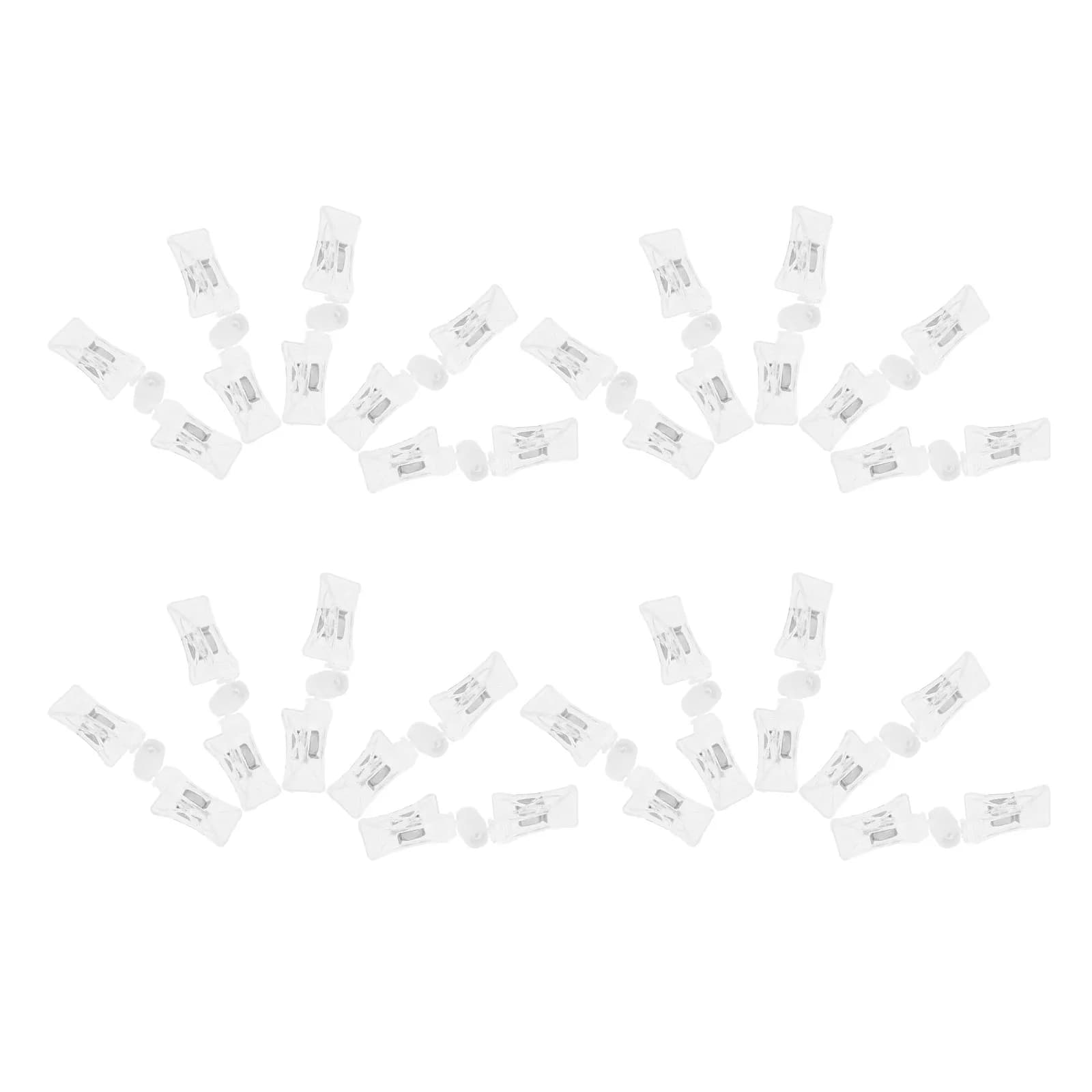 20 Pezzi di Morsetti Girevoli Trasparenti per Cartellini, Portaetichette in Plastica per Prezzi, Cartelli di Vendita, Negozi al Dettaglio e Supermercati