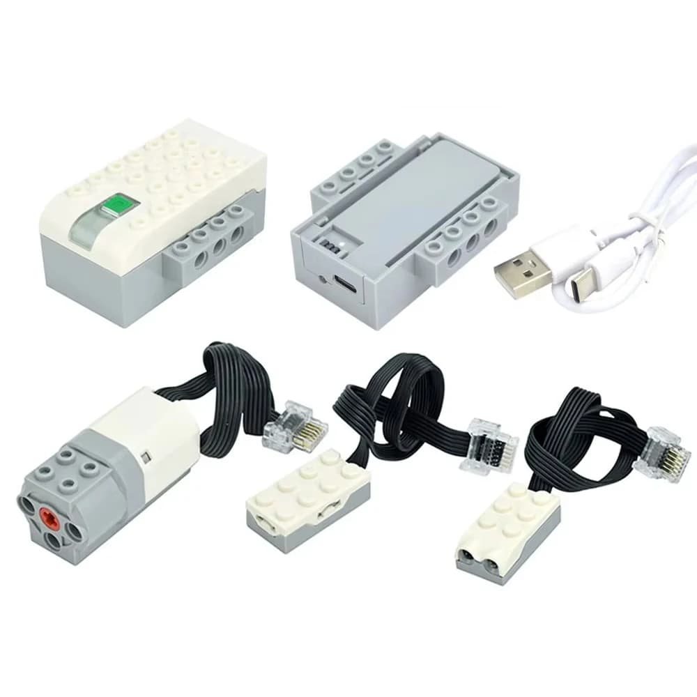 AA Battery/Built-in Lithium Battery We-Do2.0 Compatible Smart Hub Kit Electric Motor & Tilt/Motion Sensors for Coding Education