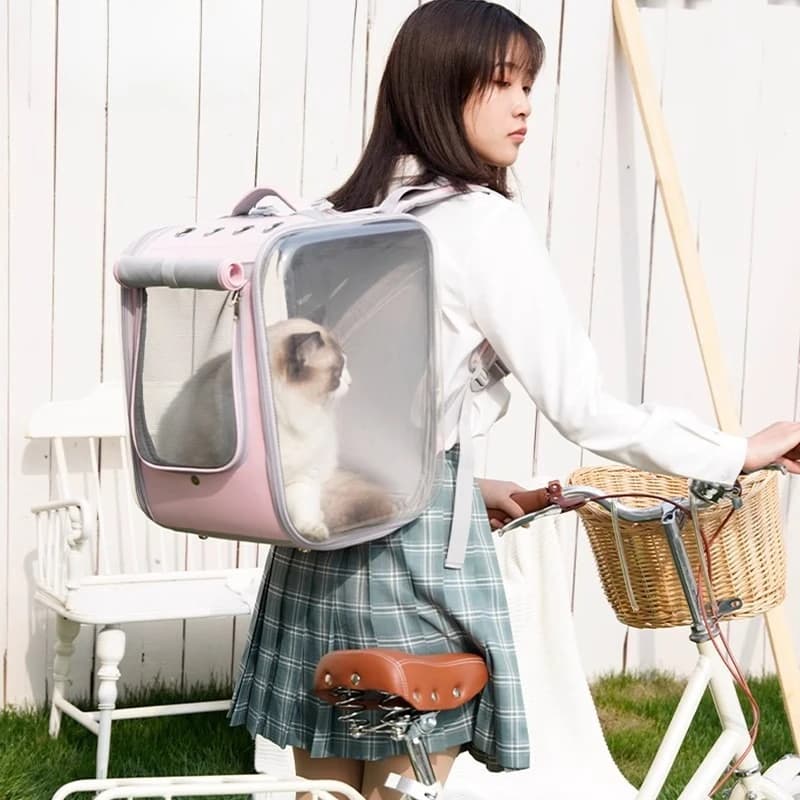 Cat Carrier Pet Carrier Cat Backpack Bag Cat Transport Small Animal Carrier Handheld Travel Bag Large Capacity Dog Backpack