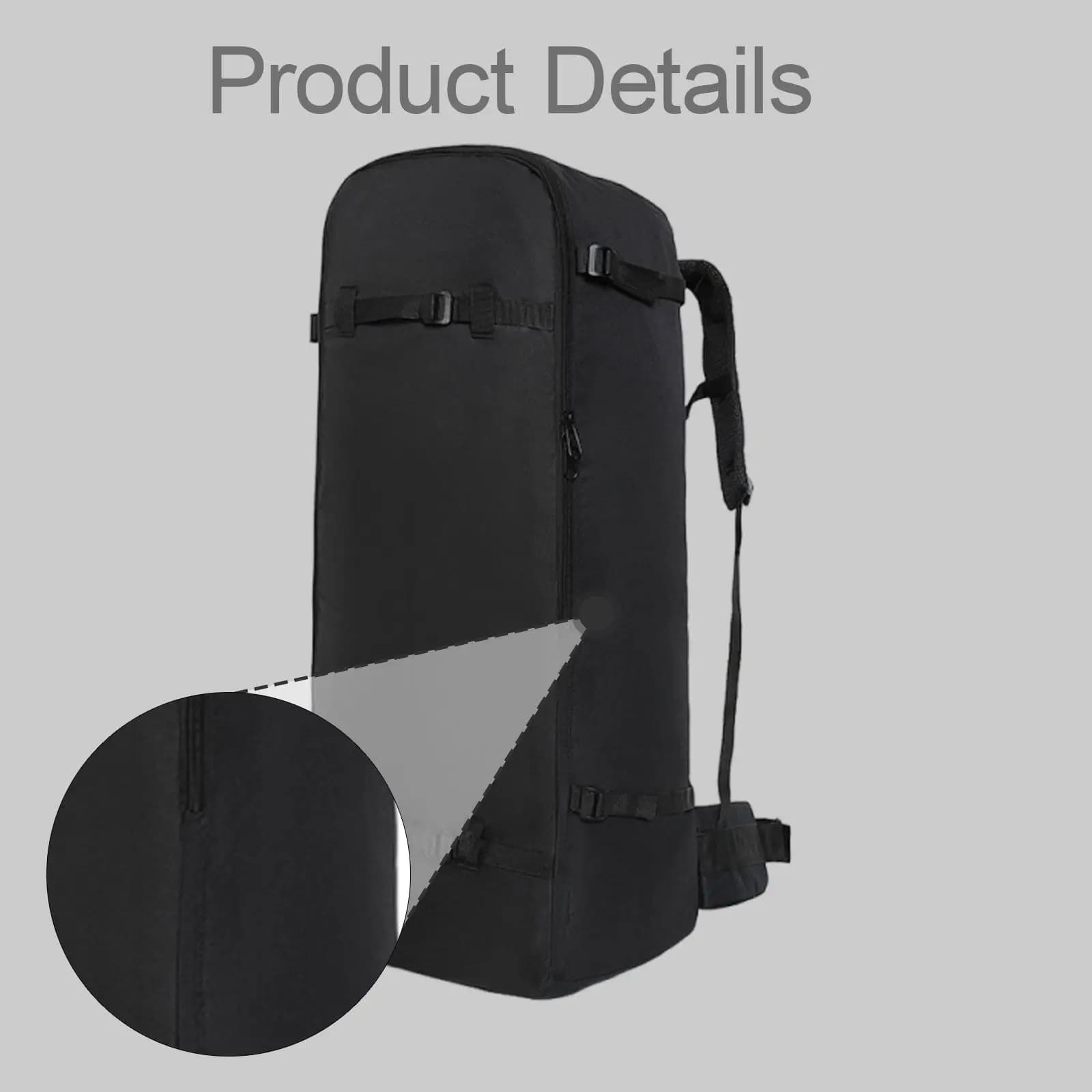 Zaino per Paddle Board da Spiaggia, Borsa a Doppia Tracolla con Cerniera per Accessori Kayak e Attrezzatura da Surf