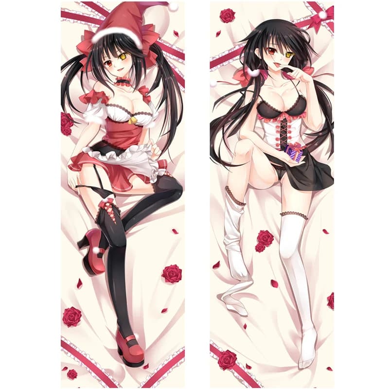 Japan Anime-Date A Live, federa per il corpo di Natale, Tokisaki Kurumi, Dakimakura che abbraccia la copertura della federa
