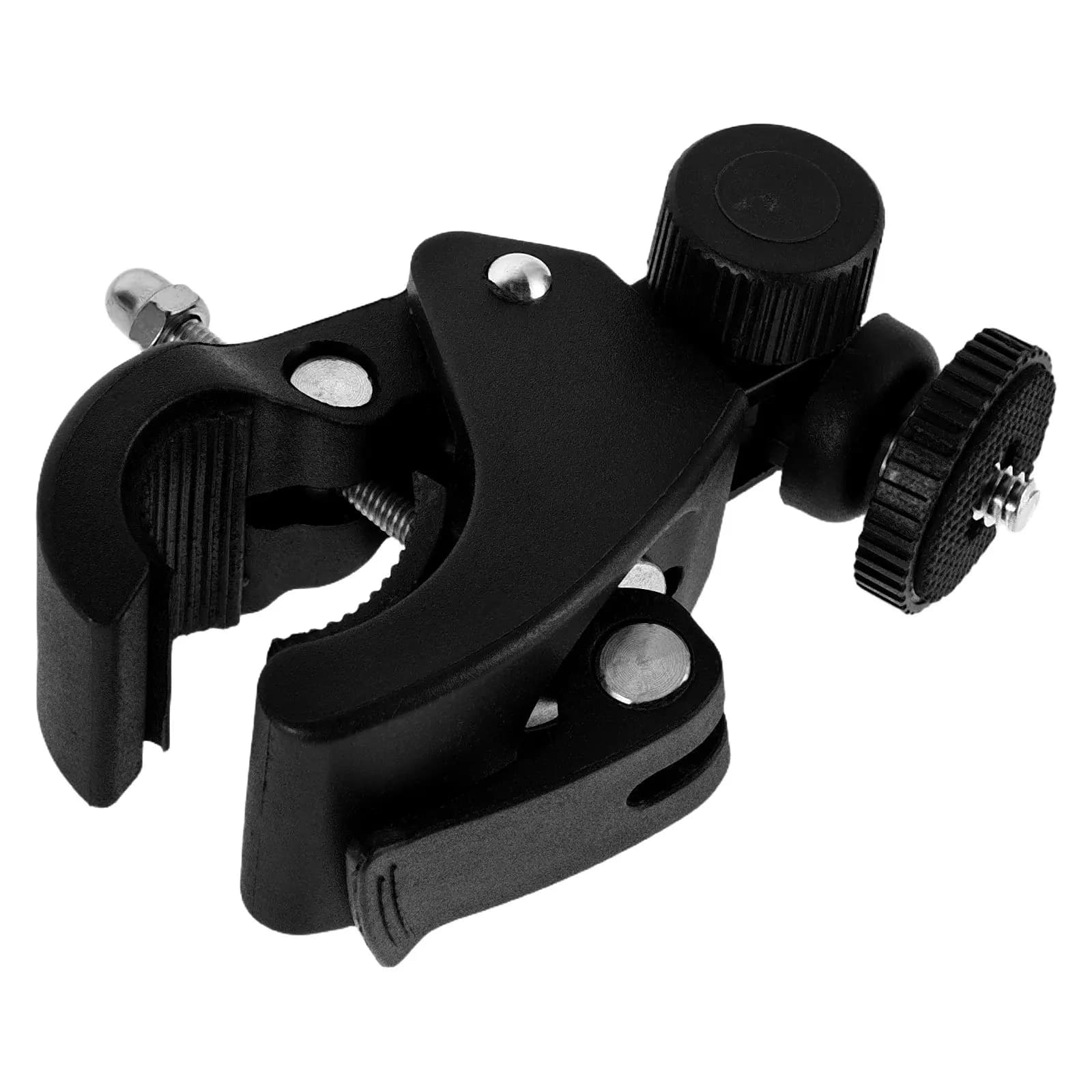 Motorcycle Bicycle Action Camera Mount Clamp Adjustable Handlebar Clip for Universal Sports Cycling Racing