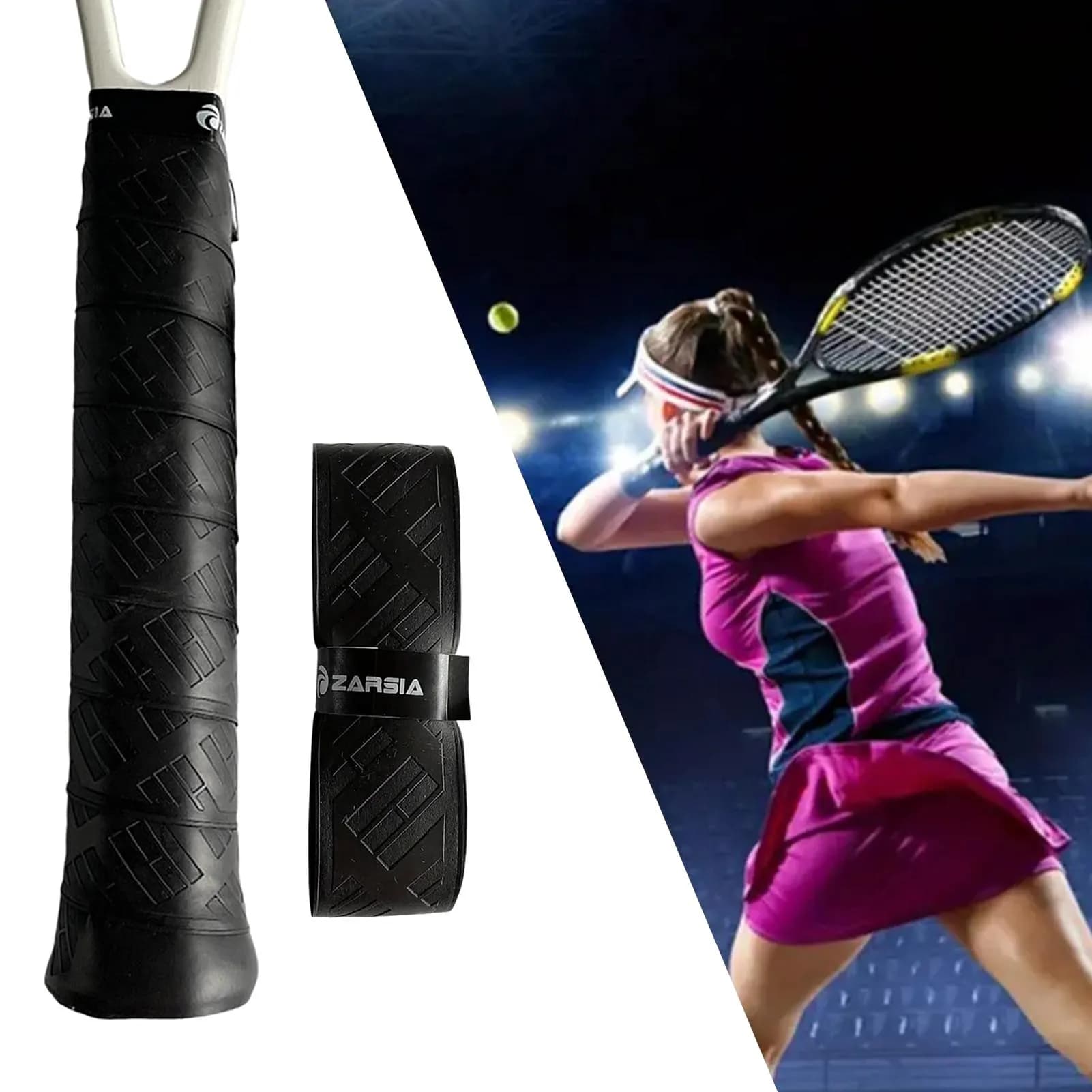 Handles for badminton and tennis racks, abrasion resistant, PU, anti-slip, spare parts, also suitable for squash racks