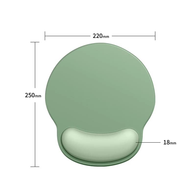 Tappetino per mouse ergonomico con supporto per il polso, comodo cuscino antiscivolo per scrivania da lavoro
