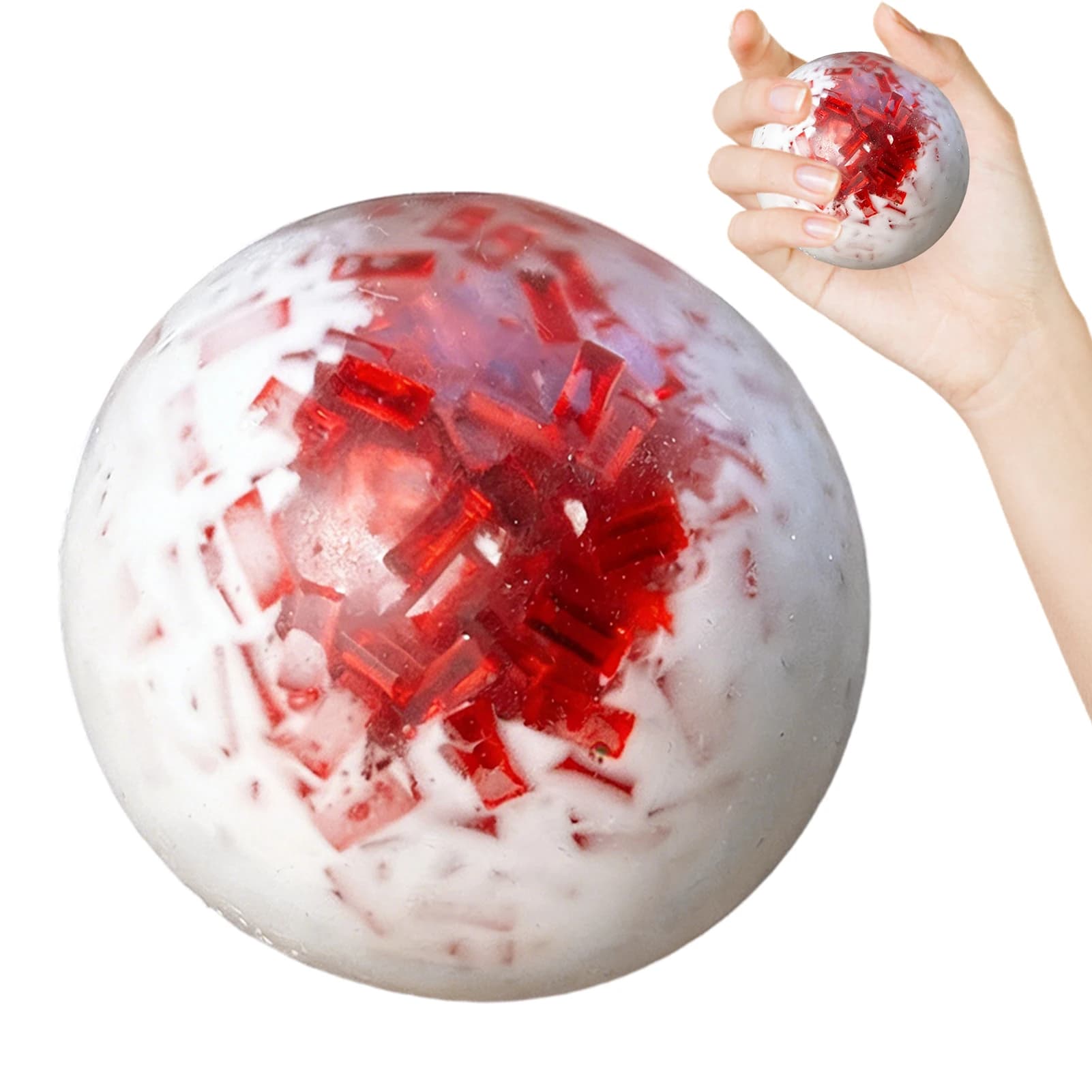 Stress Ball Crunchy Stress Relief Fidget Noisy Squeeze Toys for Kids Teens Adults Students Travelers Studying Working Travel