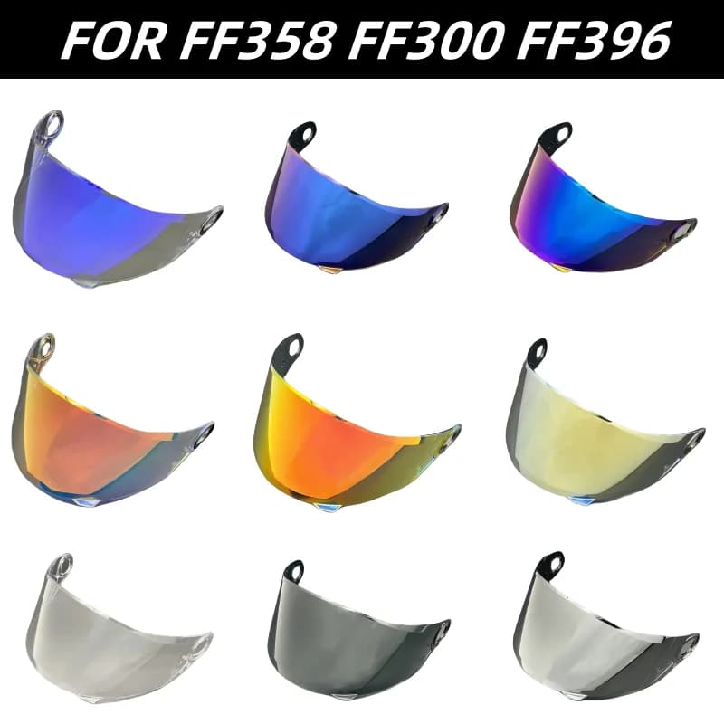 Visiera per casco moto per LS2 FF300 FF396 FF358 Parabrezza integrale Lente protettiva UV Moto Casco Visrea Accessori10 colori