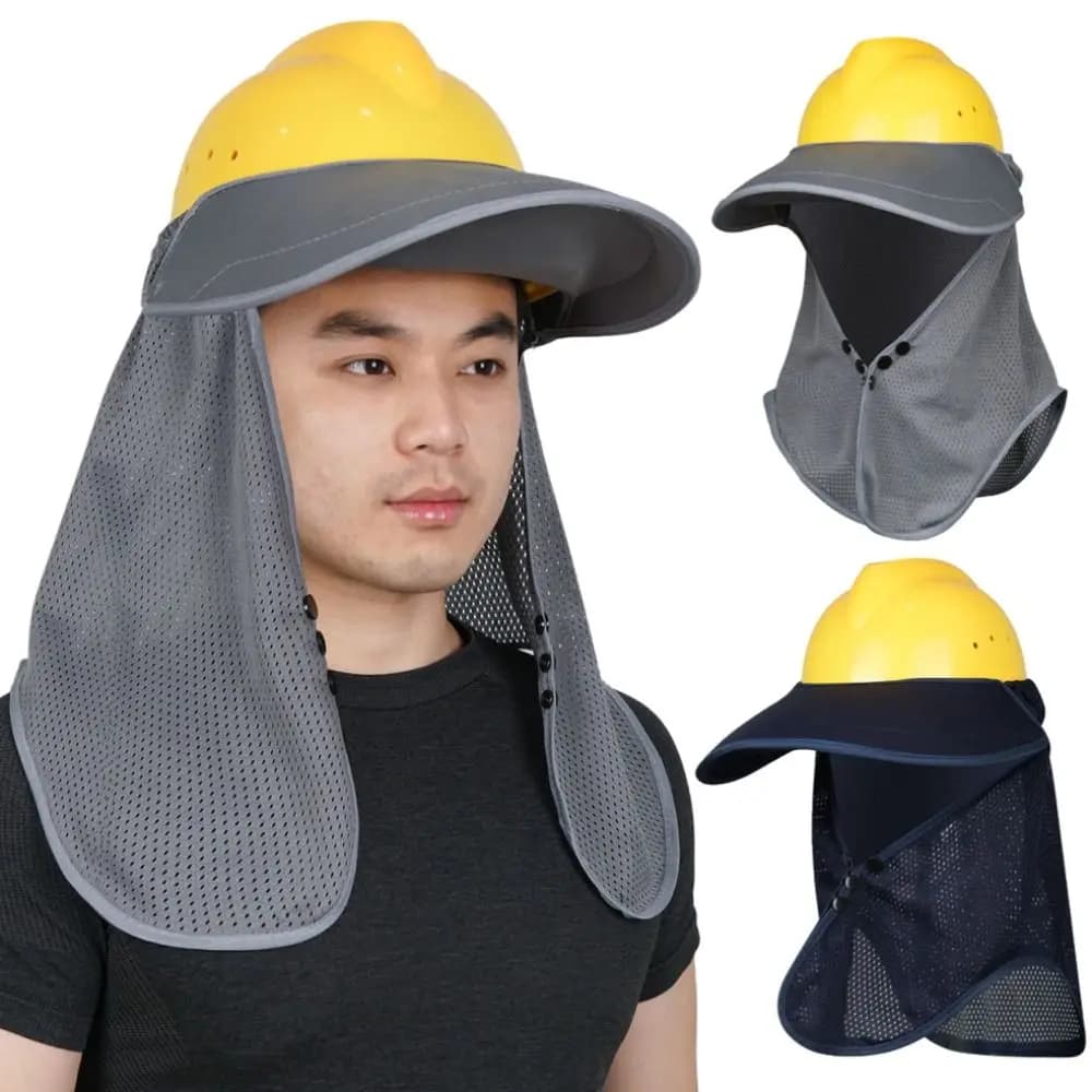 Breathable Hard Hat Sun Shield Mesh Universal Safety Helmet Sunshade UV Protection Block The Sun Construction Cap Cover
