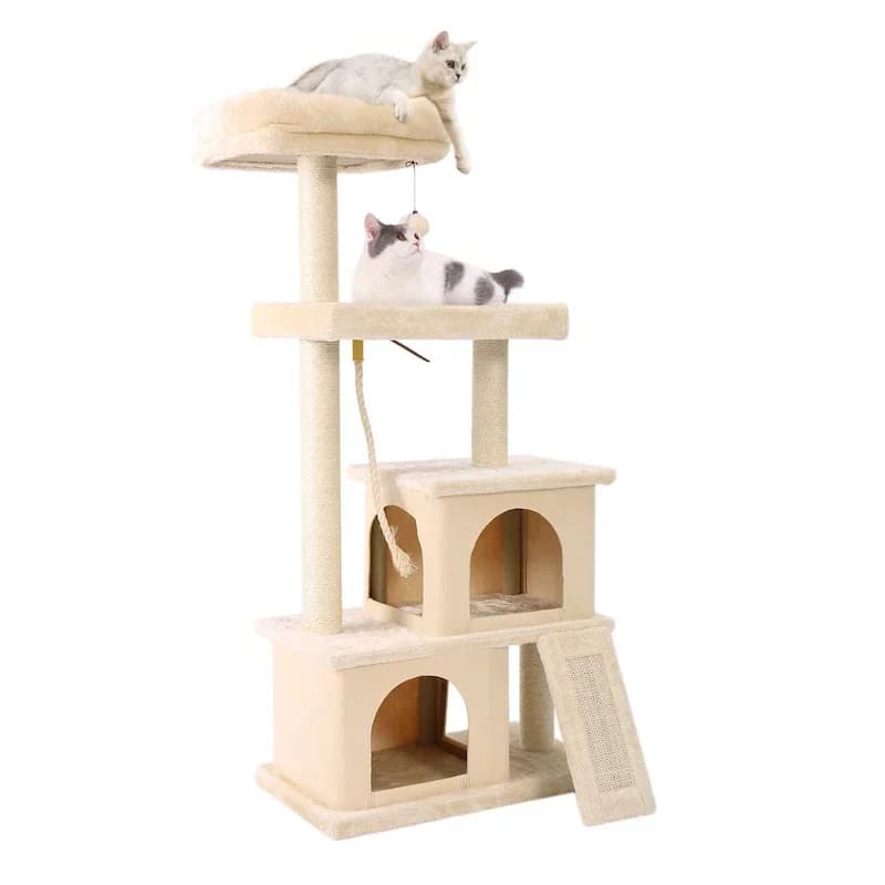 -Cat Scratcher Tower Mobili per la casa Albero per gatti Animali domestici Amaca Sisal Tiragraffi per gatti Struttura da arrampicata Giocattolo Spazio persico