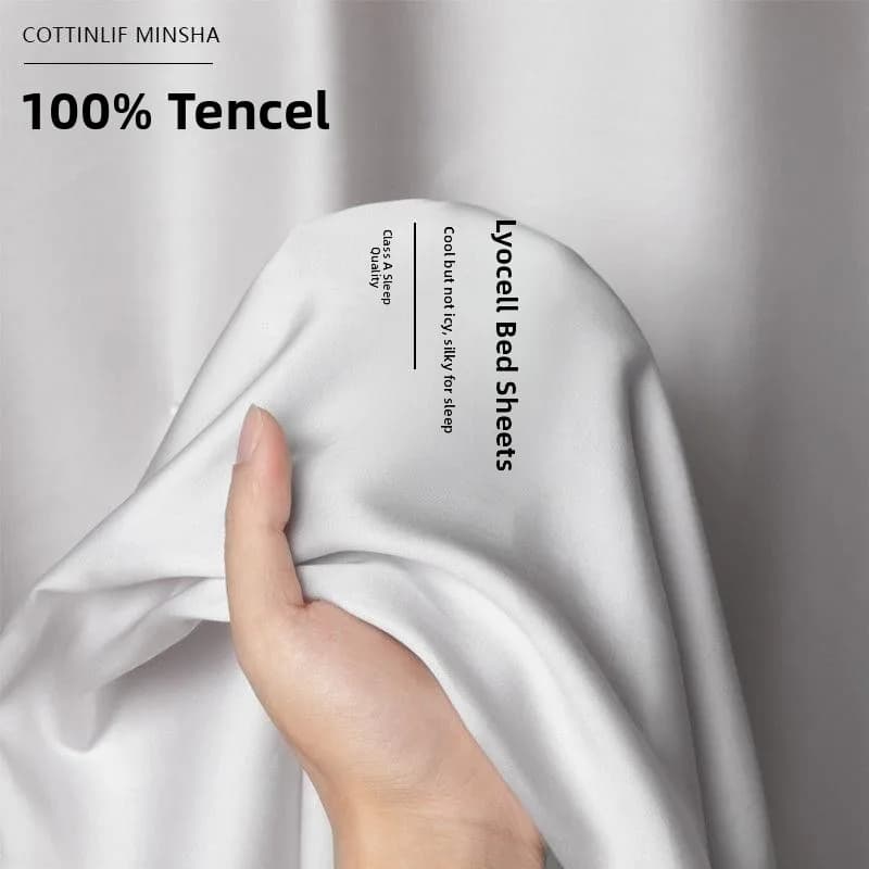 Coprimaterasso singolo in tinta unita Lenzing, leggero, per l'estate, di Nanjing Home Tex...