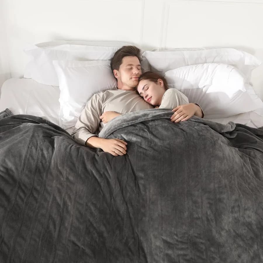 Coperta riscaldata Queen Size Morbida e accogliente Coperta elettrica in flanella aggiornata Doppio controllo con 5 livelli di riscaldamento e 10 ore di spegnimento automatico